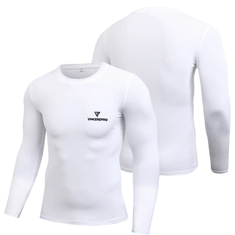 VincerePro - 4002 Športna dolga podmajica - Bela