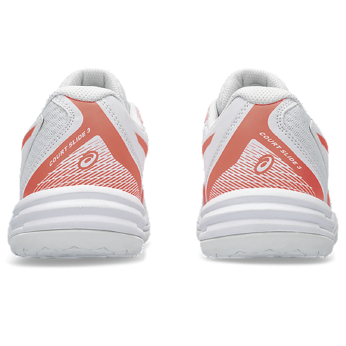Asics - 1042A209 - COURT SLIDE 3 - 102 WHITE/SUN CORAL - ženski copat 2024
