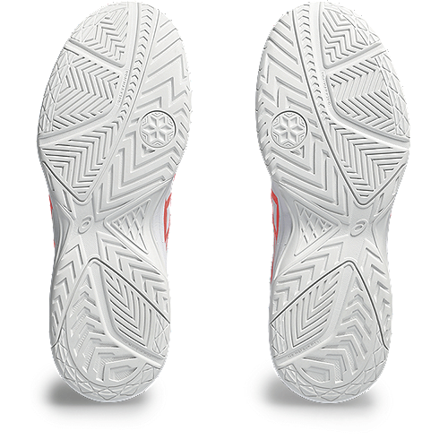 Asics - 1042A209 - COURT SLIDE 3 - 102 WHITE/SUN CORAL - ženski copat 2024