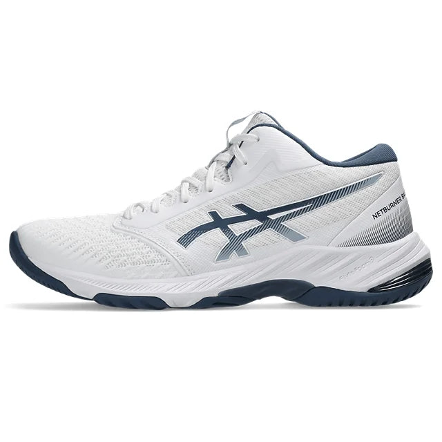 Asics - 1051A074 - NETBURNER BALLISTIC FF MT 3 - 103 WHITE/VINTAGE INDIGO - moški copat 2025