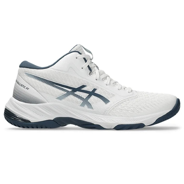 Asics - 1051A074 - NETBURNER BALLISTIC FF MT 3 - 103 WHITE/VINTAGE INDIGO - moški copat 2025