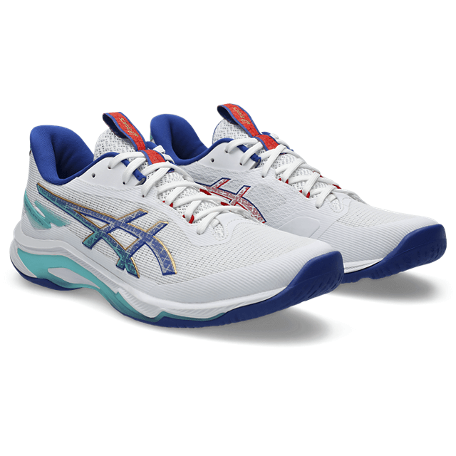Asics - 1051A096 - NETBURNER BALLISTIC FF 4 - 960 WHITE/ASICS BLUE - moški copat 2026