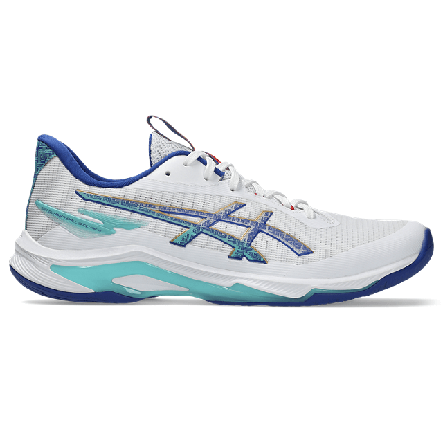 Asics - 1051A096 - NETBURNER BALLISTIC FF 4 - 960 WHITE/ASICS BLUE - moški copat 2026