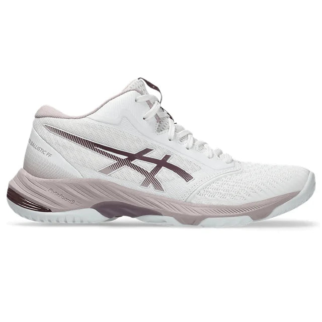 Asics - 1052A070 - NETBURNER BALLISTIC FF MT 3 -  WHITE/WATERSHED ROSE - ženski copat 2025