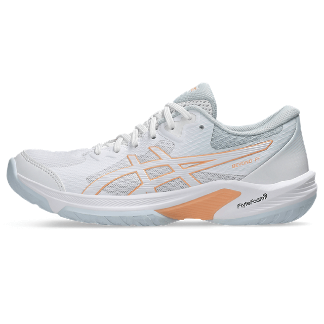 Asics - 1072A095 - BEYOND FF - 104 - WHITE/BRIGHT SUNSTONE - ženski copat 2025