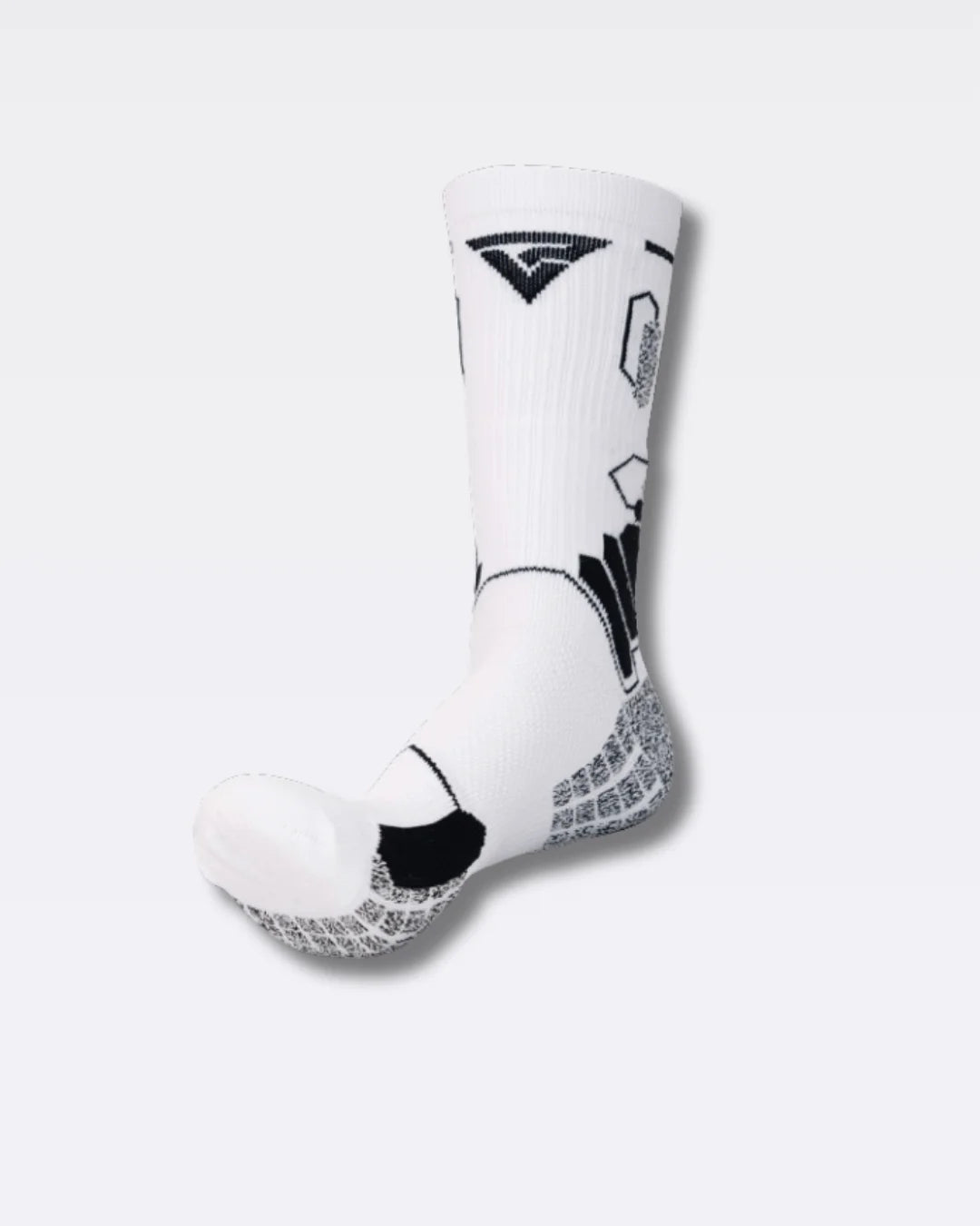 Protizdrsne športne nogavice VincerePro, PREMIUM GRIP – Bele