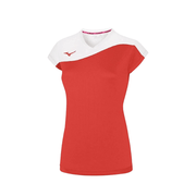 V2EA7203 - AUTHENTIC MYOU TEE - ženski dres za odbojko - rdeča bela