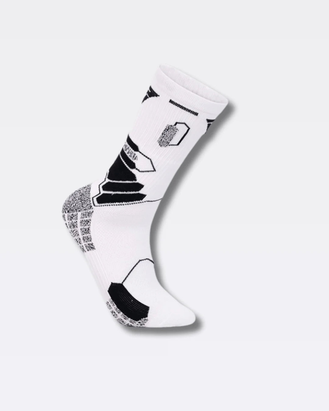 Protizdrsne športne nogavice VincerePro, PREMIUM GRIP – Bele