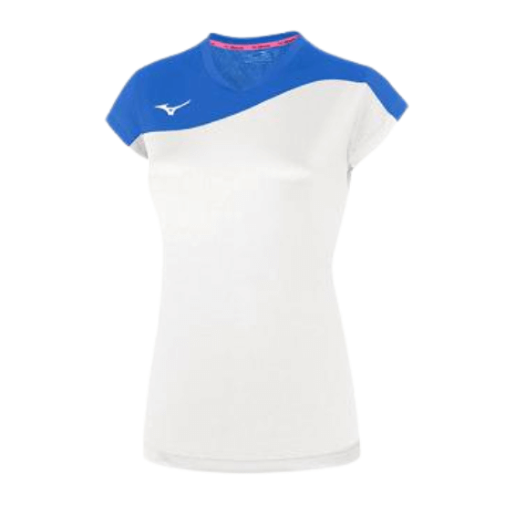 V2EA7203 - AUTHENTIC MYOU TEE - ženski dres za odbojko - bela modra