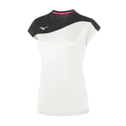 V2EA7203 - AUTHENTIC MYOU TEE - ženski dres za odbojko - belo črna