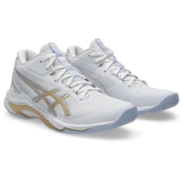 Asics - 1052A084 - NETBURNER BALLISTIC FF MT 4 -  102 WHITE/CHAMPAGNE - ženski copat 2026