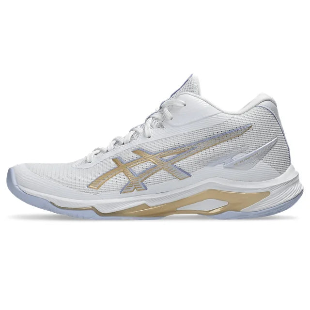 Asics - 1052A084 - NETBURNER BALLISTIC FF MT 4 -  102 WHITE/CHAMPAGNE - ženski copat 2026