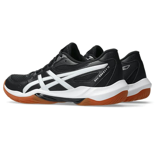 Asics - 1072A119 - GEL-ROCKET 12 - 001 BLACK/WHITE - ženski copat 2026