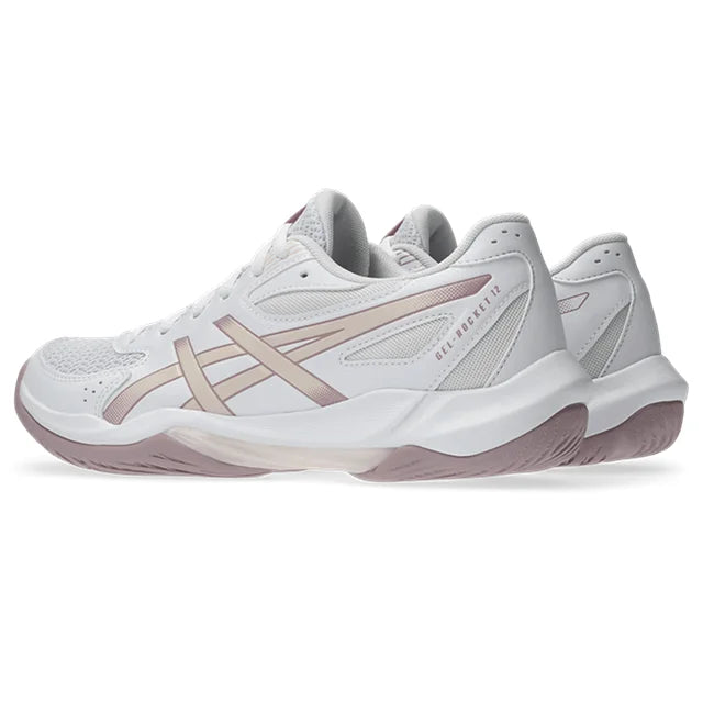 Asics - 1072A119 - GEL-ROCKET 12 - 103 WHITE/PEARL PINK - ženski copat 2026