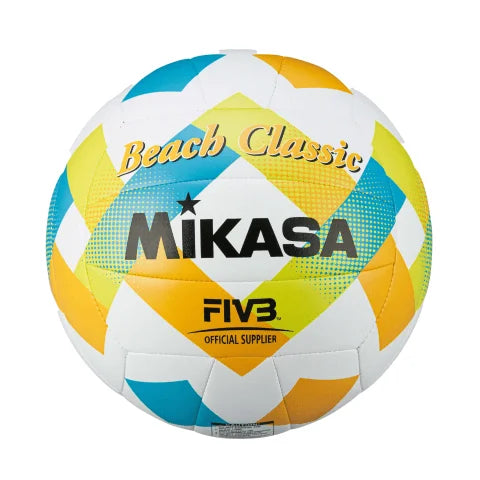 Žoga za odbojko na mivki Mikasa – Žoga Beach Classic – žoga za na plažo - rumeno modra