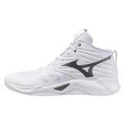 Mizuno - V1GA2545 - WAVE MOMENTUM PRO MID - WHITE/METALLIC GRAY/BLACK - unisex copat 2027