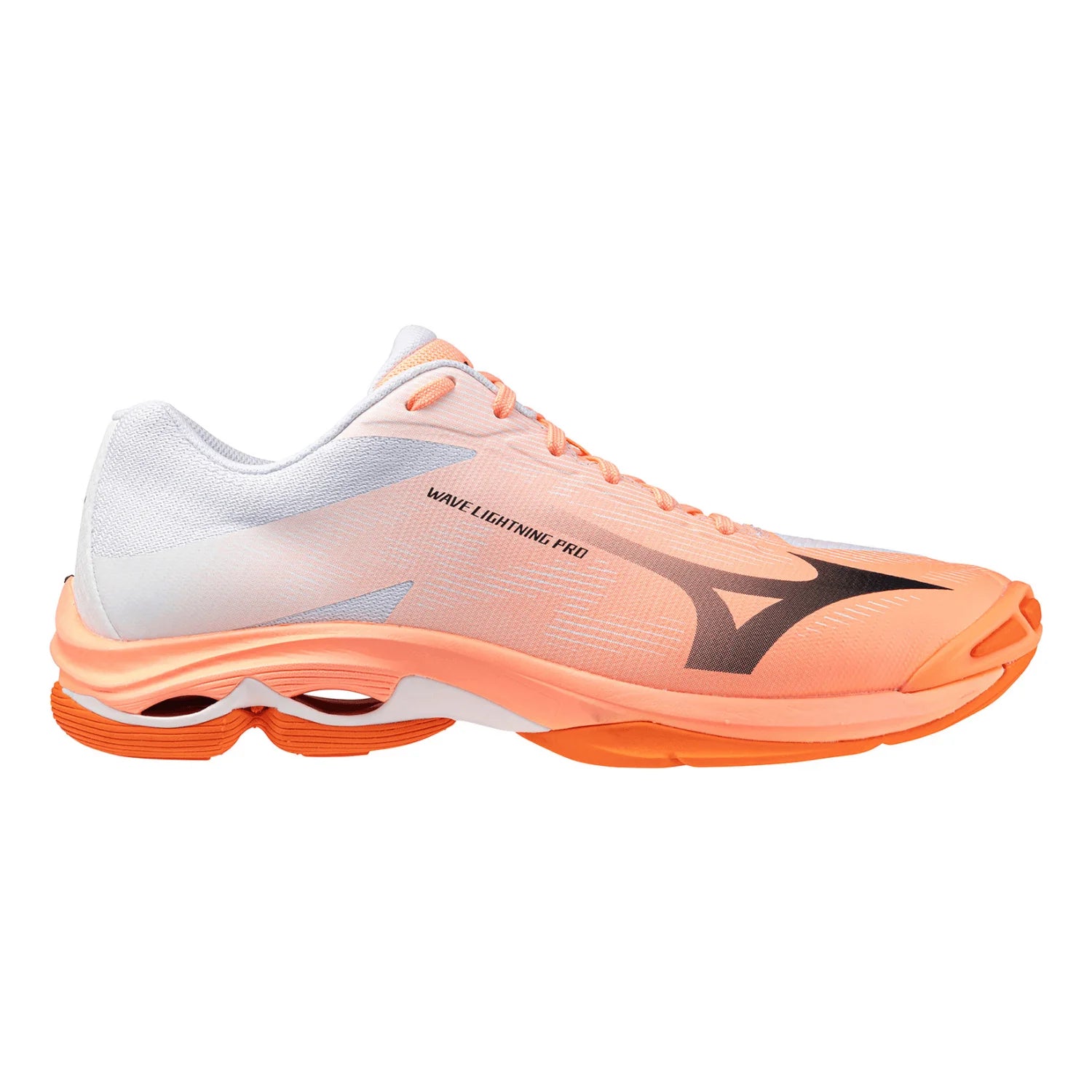Mizuno - V1GA2660 - WAVE LIGHTNING PRO - FLAMINGO CORAL/CARBON/WHITE - unisex copat 2027