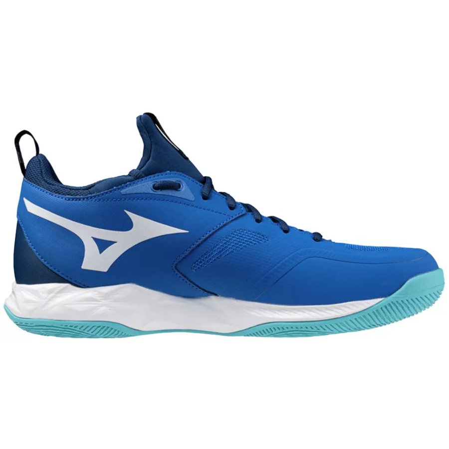 Mizuno - V1GA2245 - Wave Dimension MID - 76 - BLUE/WHITE - visoki moški copat 2025
