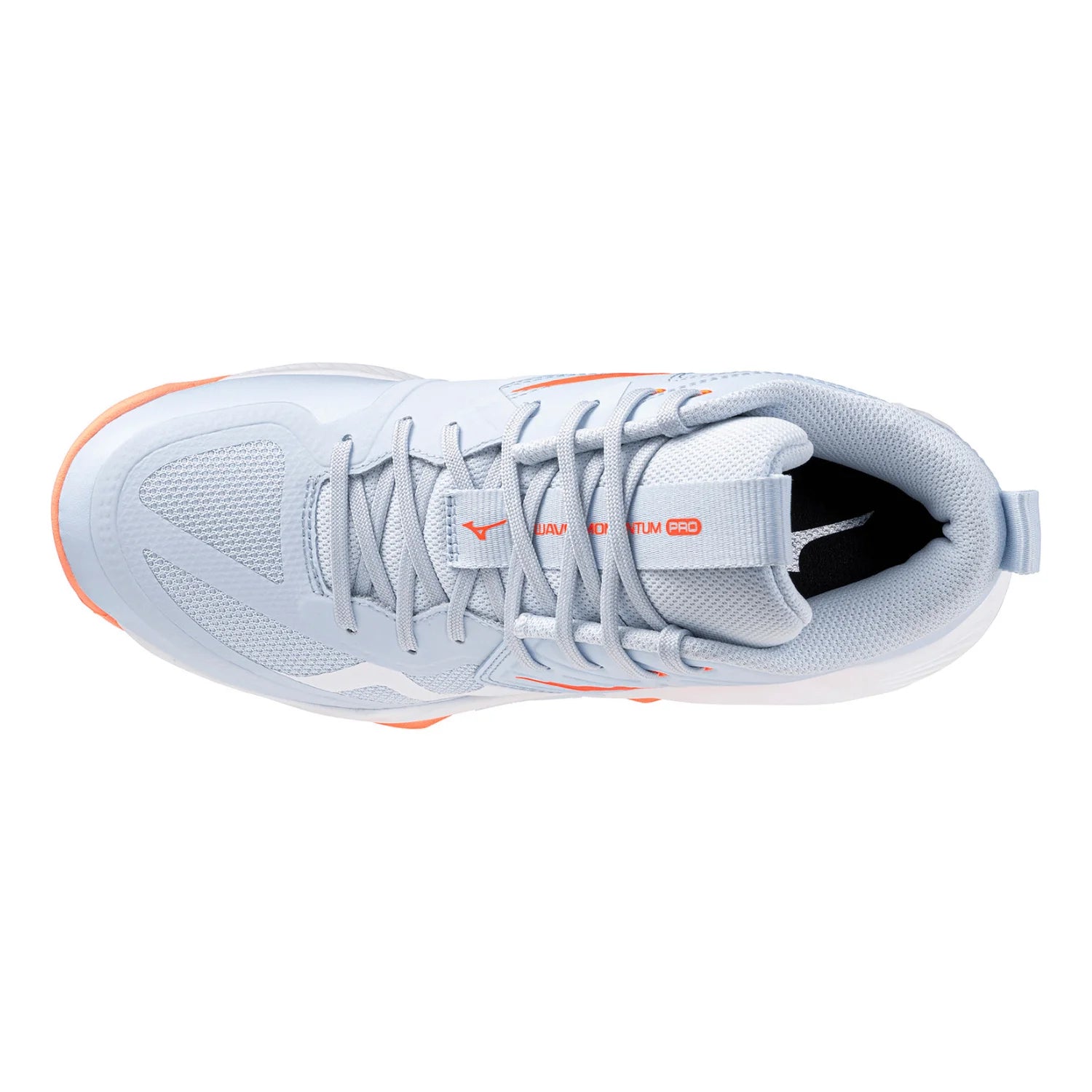 Mizuno - V1GC2545 - WAVE MOMENTUM PRO MID - BLUE FINCH/LAVA ORANGE/FLAMINGO CORAL - ženski copat 2027