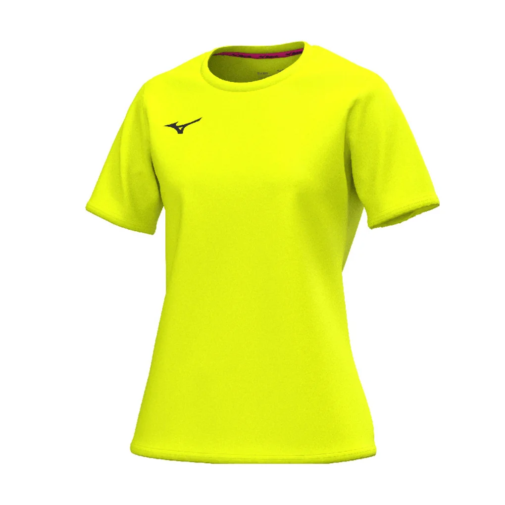 Mizuno – 32EAB765 – Training Tee (ženska trening majica) – FluoYellow (fluorescentno rumena)