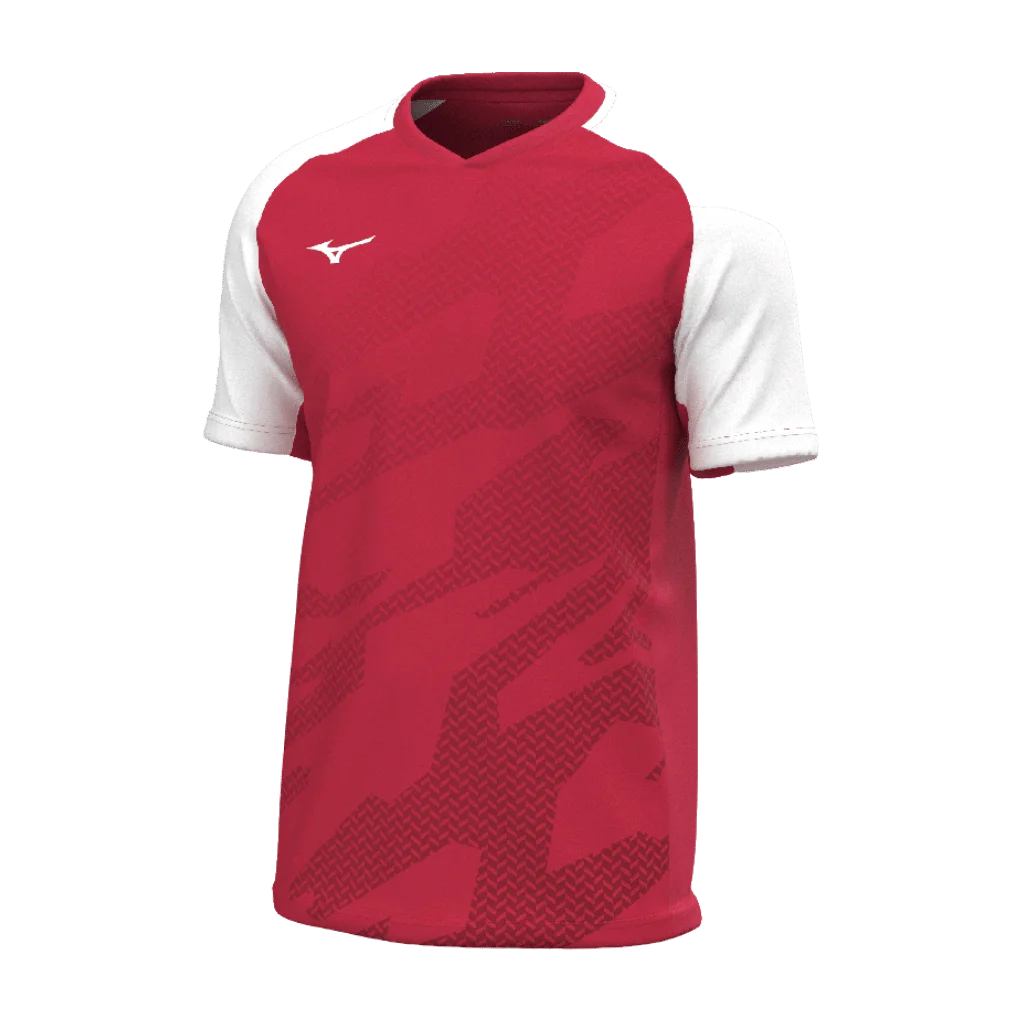 Mizuno – V2EAC510 – Game Shirt Meisaigara (moška majica) – Red/White (rdeča/bela)