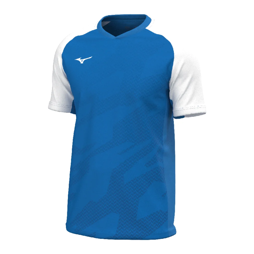 Mizuno – V2EAC510 – Game Shirt Meisaigara (moška majica) – Royal/White (kraljevsko modra/bela)