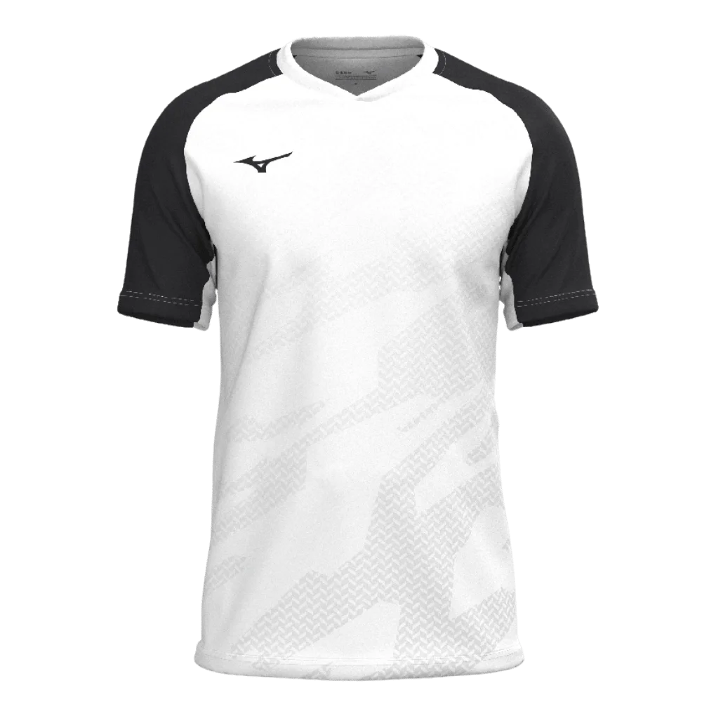 Mizuno – V2EAC510 – Game Shirt Meisaigara (moška majica) – White/Black (bela/črna)