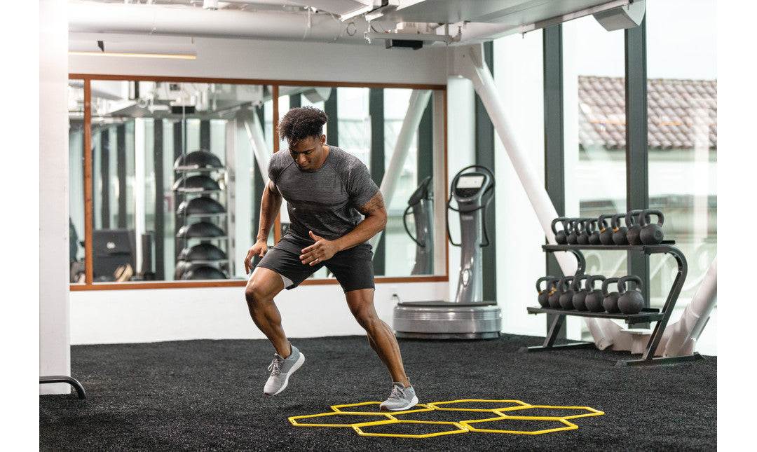 SKLZ Speed Web – set šestkotnih obročev za trening agilnosti | Mreža za eksplozivno hitrost in agilnost!
