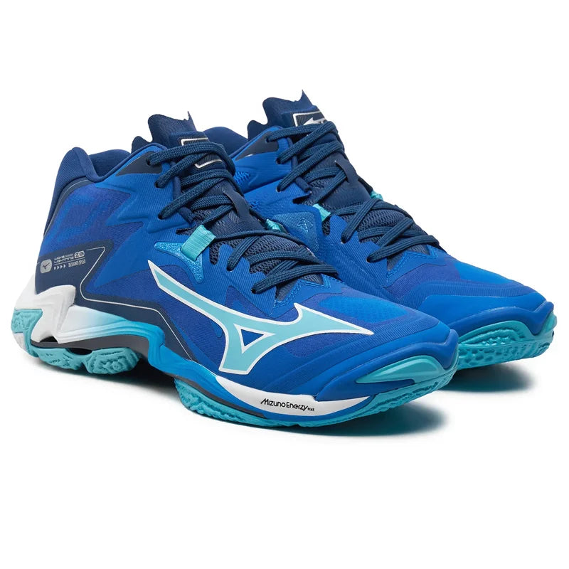 Mizuno - V1GA2405 - Wave Lightning Z MID - 1- LIGHTNING BLUE/WHITE - visok moški copat 2025