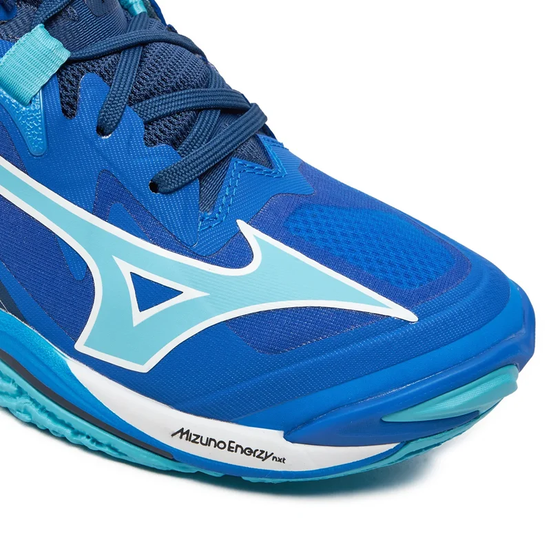Mizuno - V1GA2405 - Wave Lightning Z MID - 1- LIGHTNING BLUE/WHITE - visok moški copat 2025
