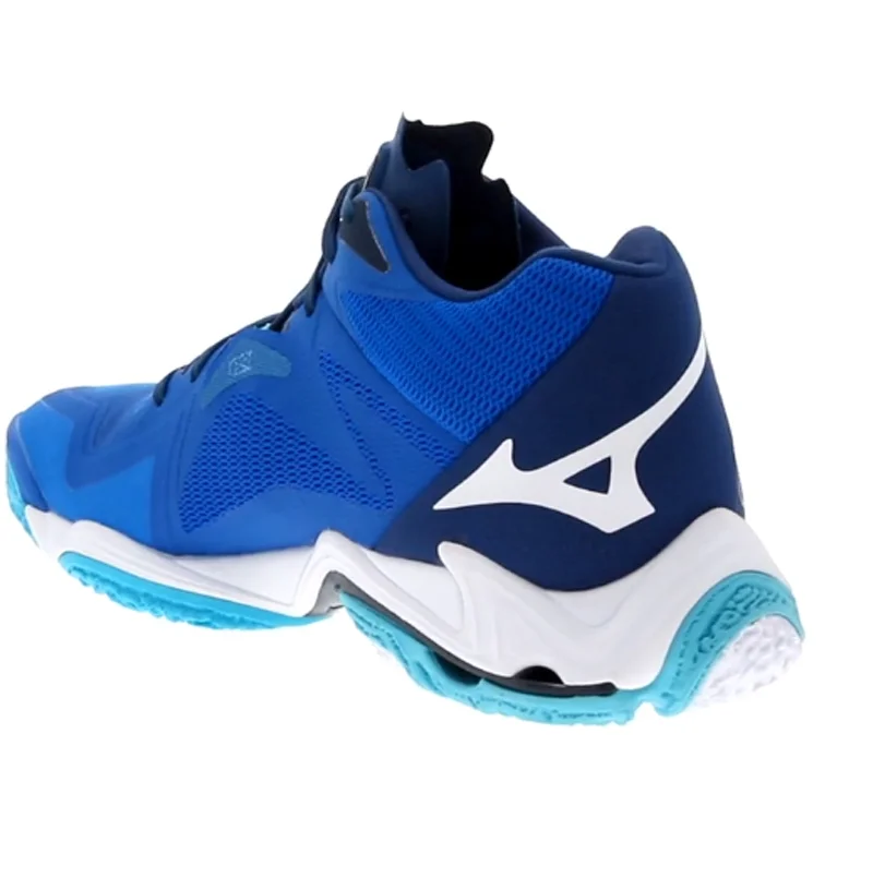 Mizuno - V1GA2405 - Wave Lightning Z MID - 1- LIGHTNING BLUE/WHITE - visok moški copat 2025