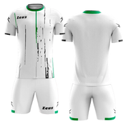 K/BOLTWHIT - Zeus KOMPLET BOLT WHITE - moški dres - Belo - Zeleno - Črno