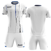 K/BOLTWHIT - Zeus KOMPLET BOLT WHITE - moški dres - Belo - Royal modra - Temno modra