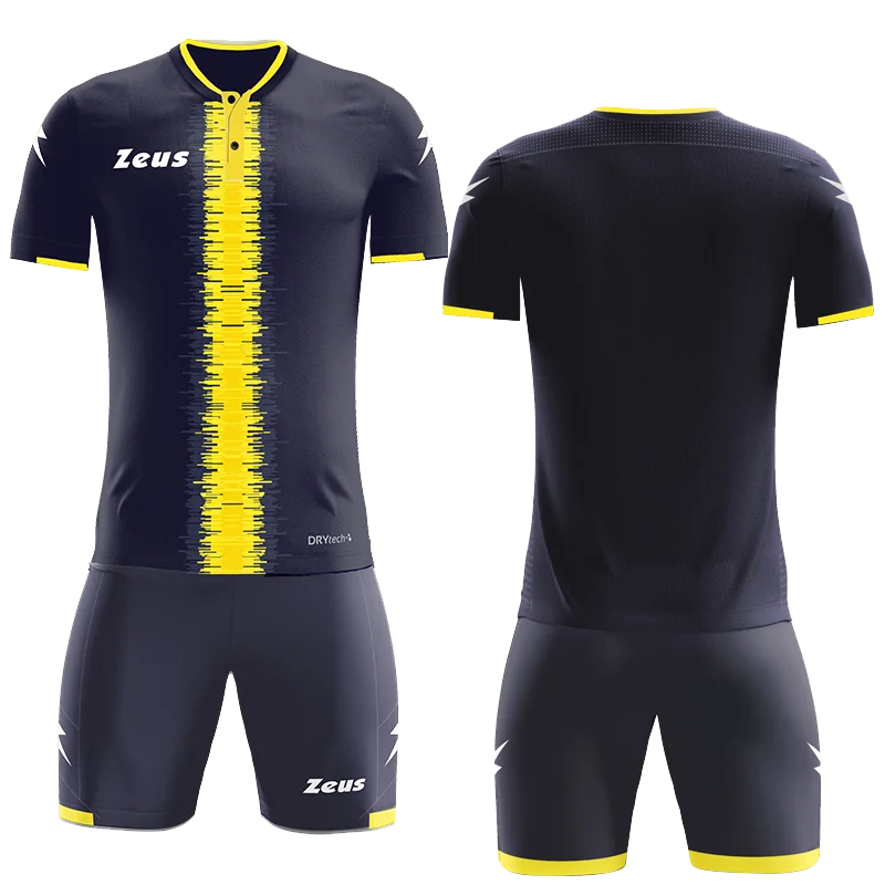 KIT PERSEO - Zeus KOMPLET PERSEO - moški odbojkarski dres - Temno modra - Rumena