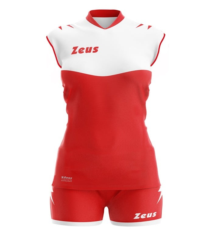 Zeus - Ženski dres SARA - komplet majica, hlače - rdečo bela