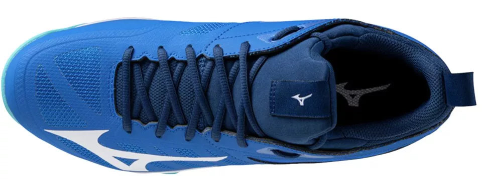 Mizuno - V1GC2240 - Wave Dimension MID - 76 - BLUE/WHITE - visoki moški copat 2025