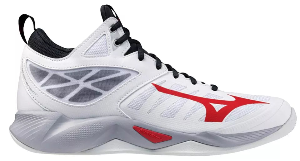Mizuno - V1GA2245 - Wave Dimension MID - 96- RED/WHITE - visok moški copat 2025