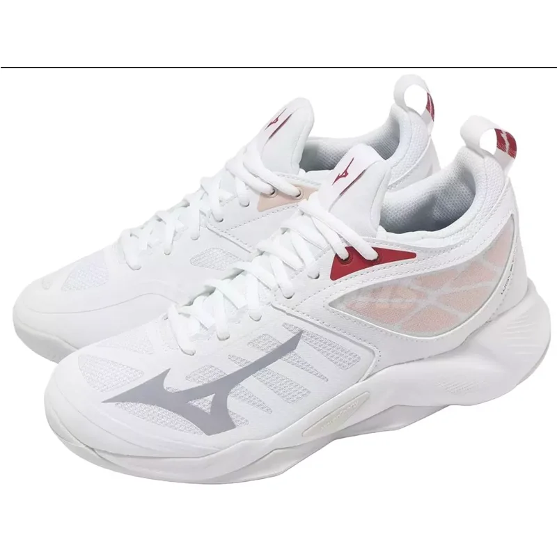 Mizuno - V1GC2240 - Wave Dimension - 25 - ORANGE/WHITE - nizki ženski copat 2025