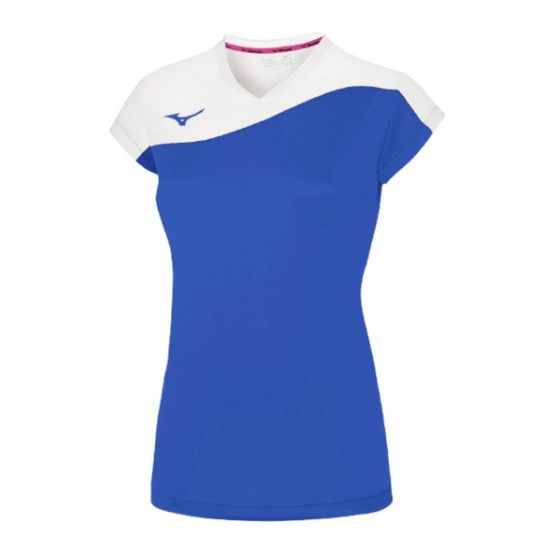 V2EA7203 - AUTHENTIC MYOU TEE - ženski dres za odbojko - modra bela
