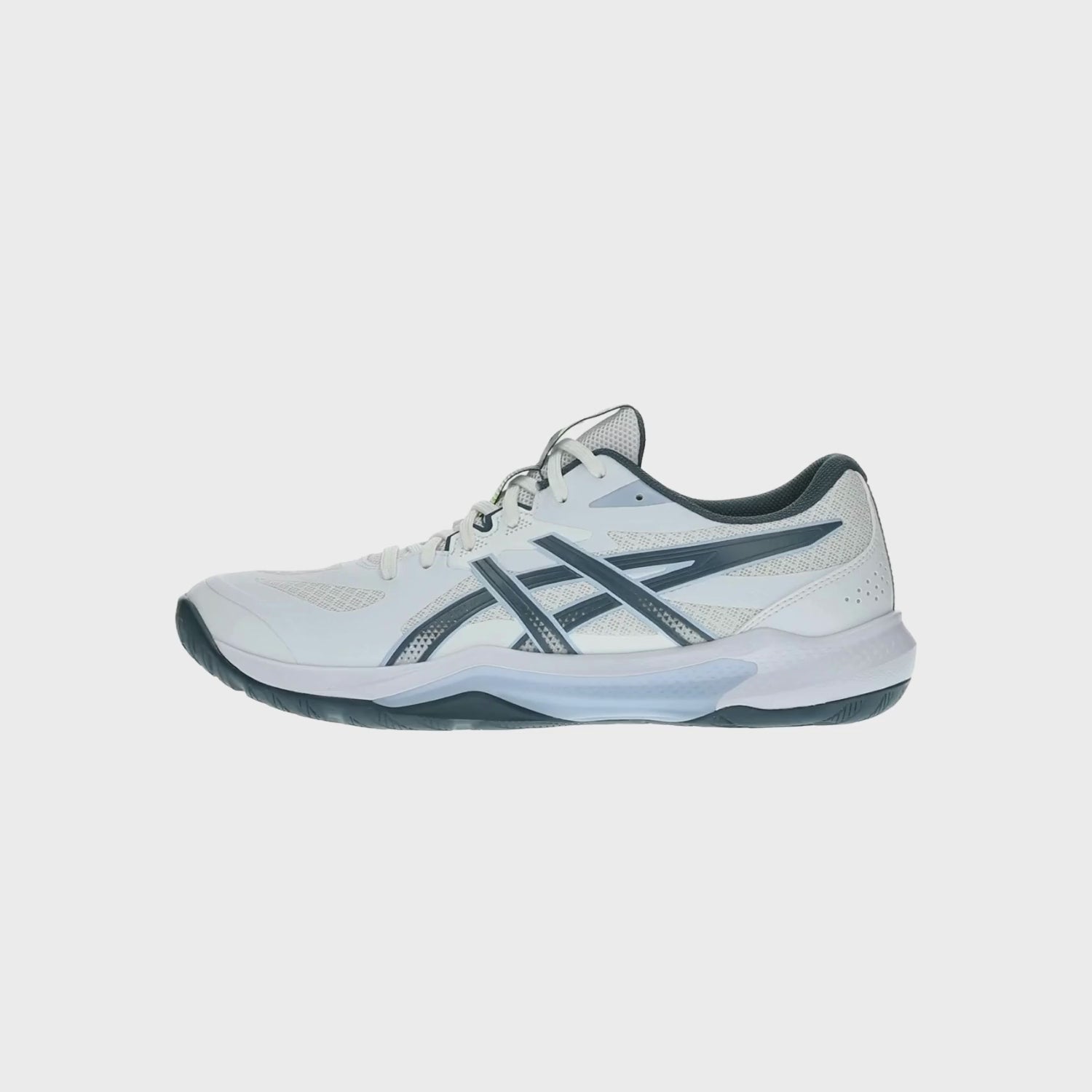 Naloži video: Asics - 1071A114 - GEL-TACTIC 13 - 103 WHITE/RAW INDIGO - moški copat 2027