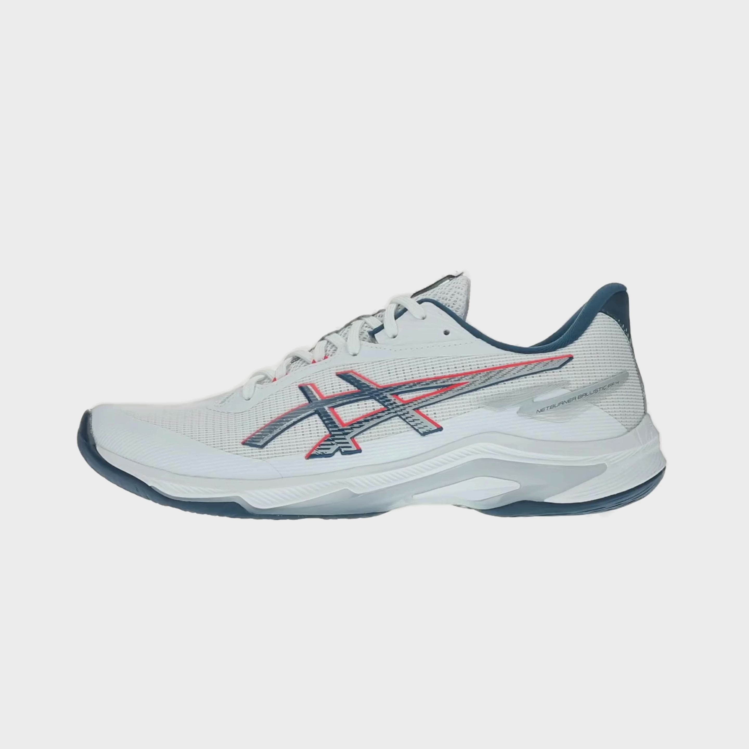 Naloži video: Asics - 1051A088 - NETBURNER BALLISTIC FF 4 - 101 WHITE/MAKO BLUE - moški copat 2026