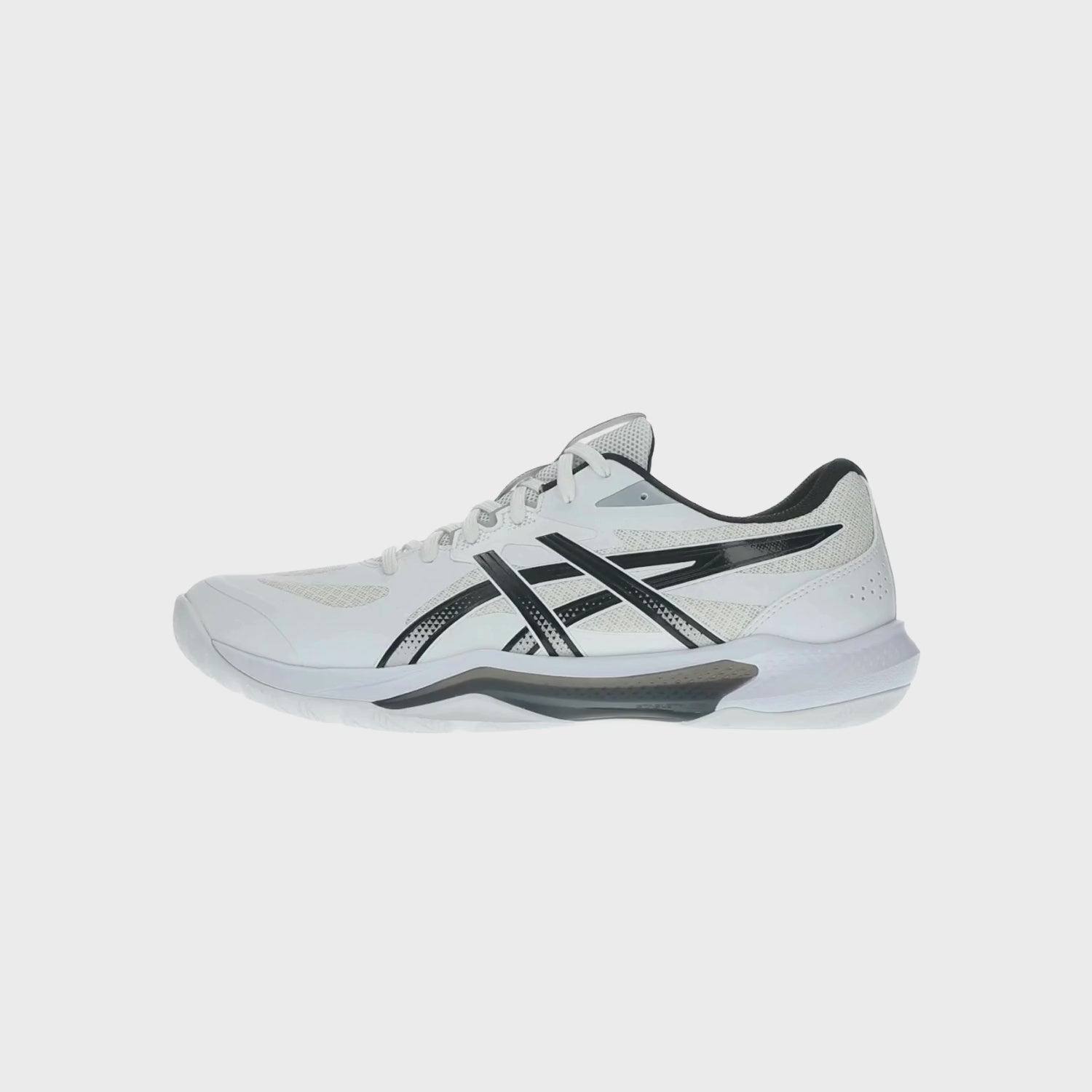 Naloži video: Asics - 1071A114 - GEL-TACTIC 13 -  100 WHITE/BLACK - moški copat 2027