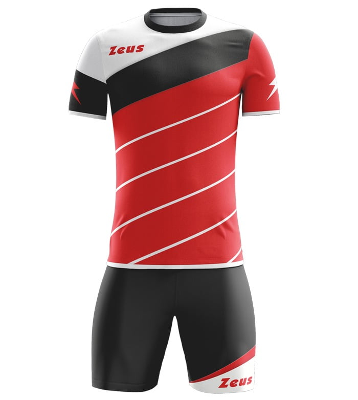 0728 - Zeus KOMPLET LYBRA - moški dres - rdeča bela